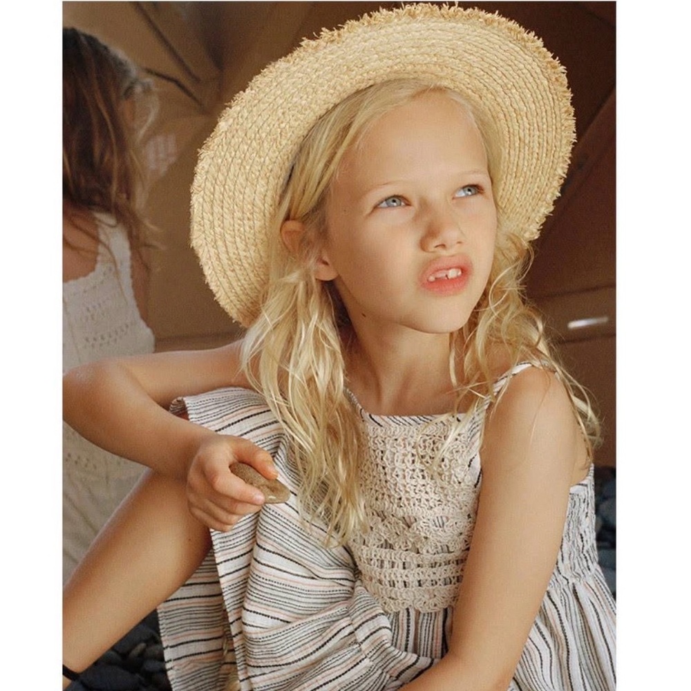 Zara Kids Straw Rustic Hat 3-5 years old